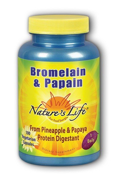 Natures Life Bromelain/Papain - Vegetarian 100 VegCap