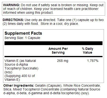 Natures Life Dry E-268 mg-400 IU 100 Capsule