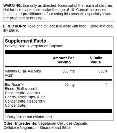 Natures Life Vitamin C 500mg 100 Capsule