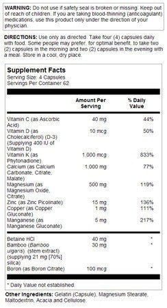 Natures Life Reinforce Bone Formula 250 Capsule