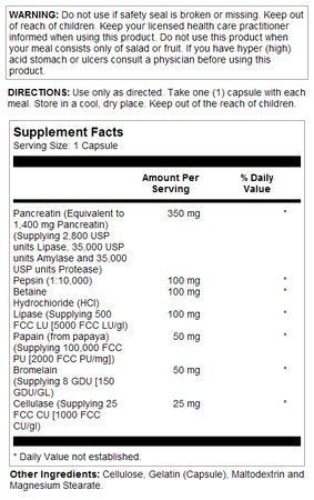 Natures Life Enzyme Aid Cap 100 Capsule