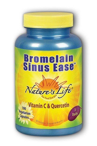 Natures Life Bromelain Sinus Ease - Vegetarian 100 VegCap