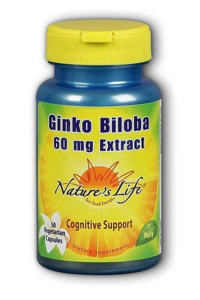 Natures Life Ginkgo Biloba Leaf Extract 60mg 50 Softgel