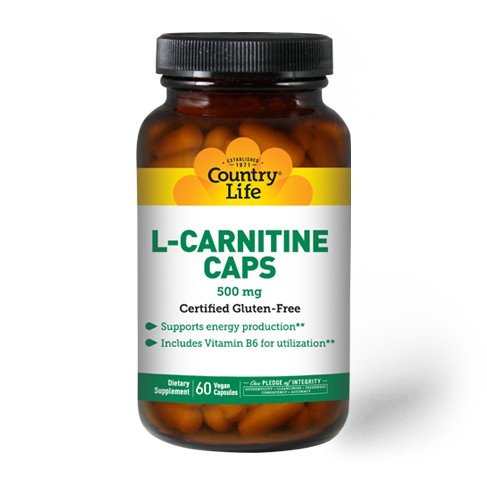 Country Life L-Carnitine 500mg With B6 60 VegCap