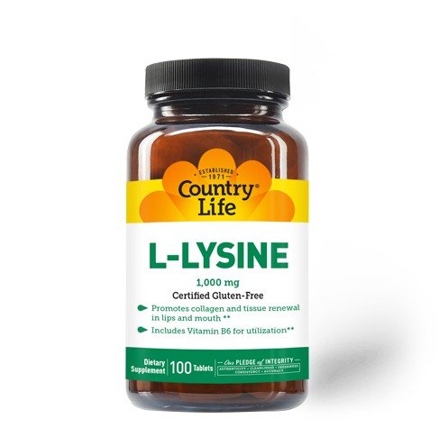 Country Life L-Lysine 1000mg With B6 100 Tablet