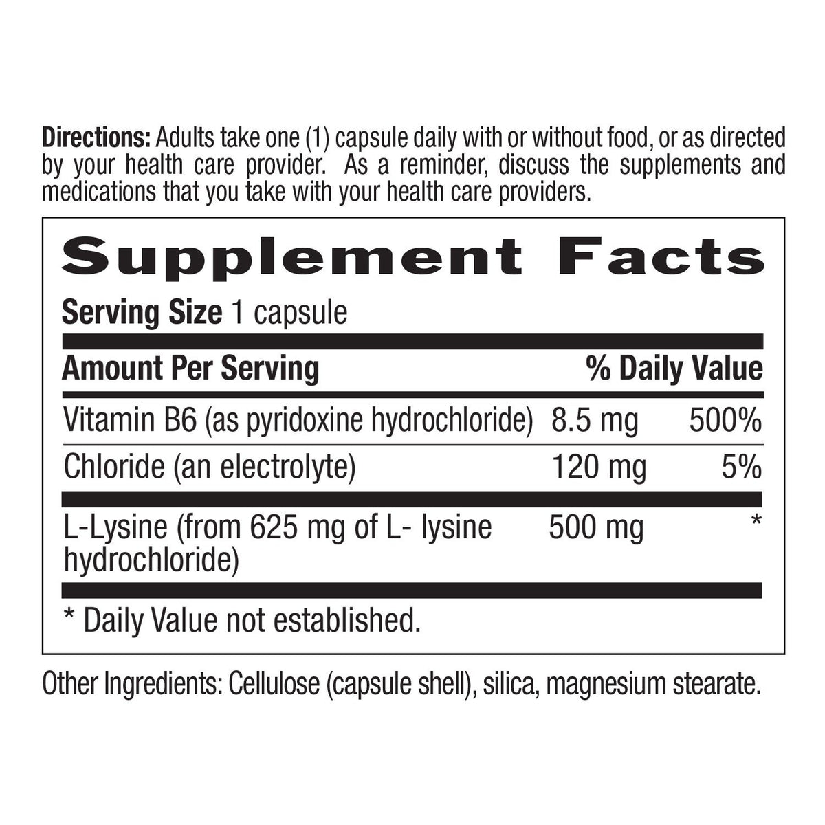 Country Life L-Lysine 1000mg With B6 100 Tablet