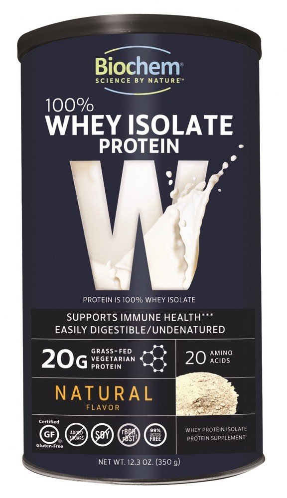 Biochem 100% Whey Protein-Natural 12.3 oz Powder