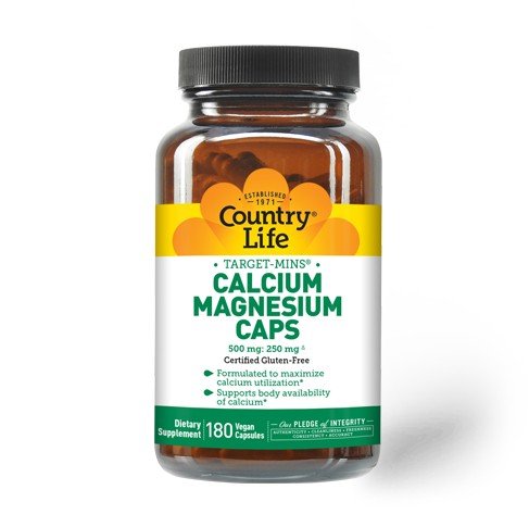 Country Life Calcium Magnesium Caps 180 VegCap