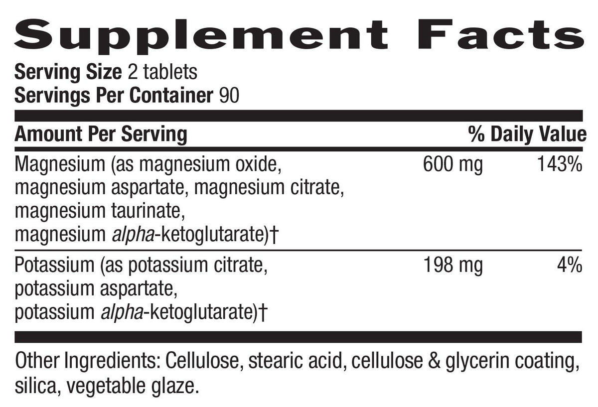 Country Life Magnesium-Potassium-Aspartate 180 Tablet