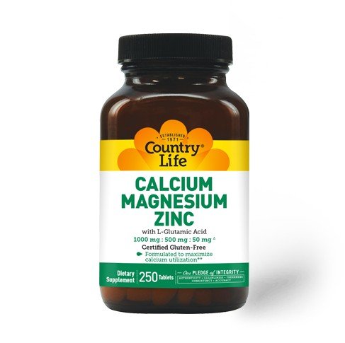 Country Life Calcium-Magnesium-Zinc 250 Tablet