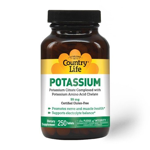 Country Life Potassium 99mg 250 Tablet