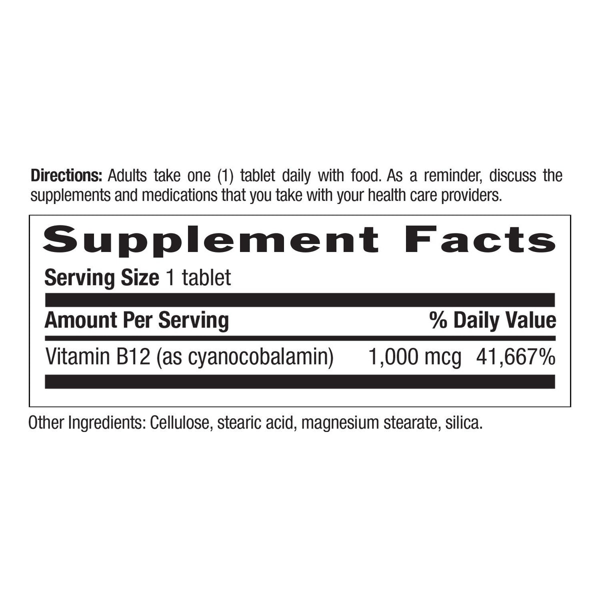 Country Life Vitamin B-12 1000 mcg 60 Tablet