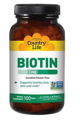 Country Life Biotin 1000mcg 100 Tablet