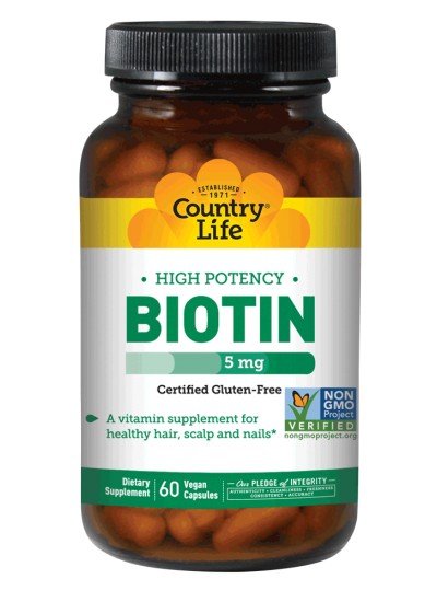 Country Life High Potency Biotin 5mg 60 VegCap