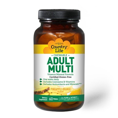 Country Life Chewable Adult Multi - Pineapple-Orange 60 Chewable