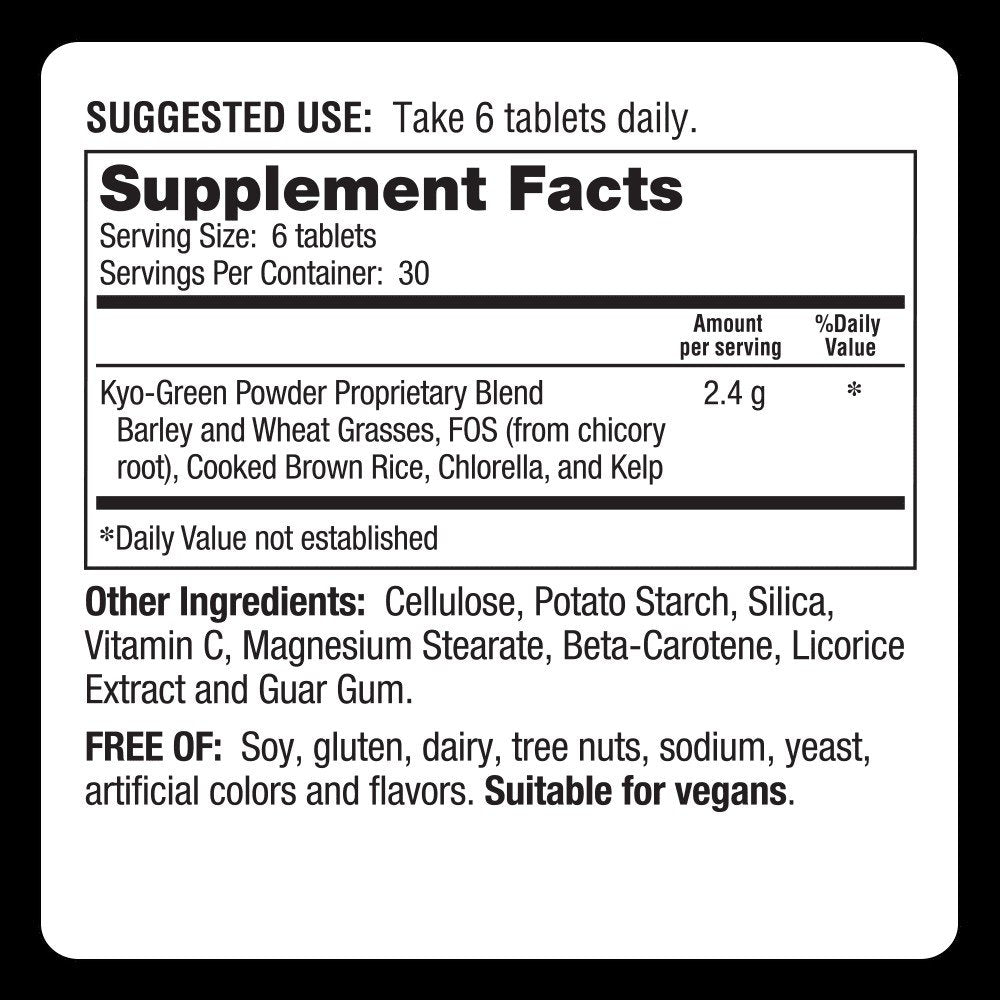 Kyolic Kyo-Greens Blend Energy 180 Tablet