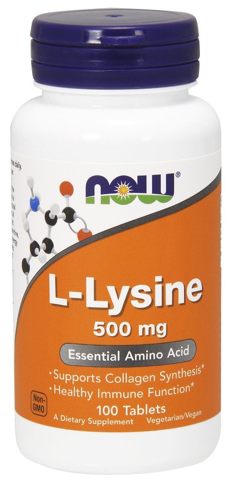 Now Foods Lysine 500mg 100 Tablet