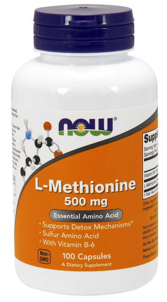 Now Foods L-Methionine 500mg 100 Capsule