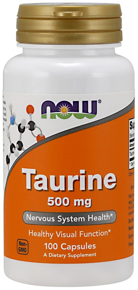 Now Foods Taurine 500mg 100 Capsule