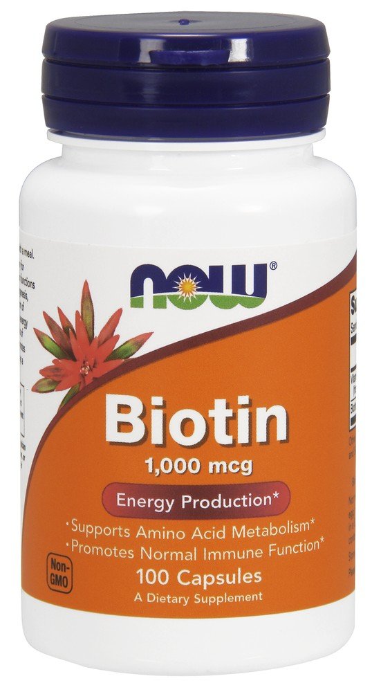 Now Foods Biotin 1000mcg 100 Capsule