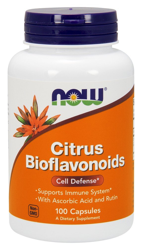 Citrus Bioflavonoids | Now Foods | Ascorbic Acid | Rutin | Cell Defense | Immune System | Non GMO | Dietary Supplement | 100 Capsules | VitaminLife