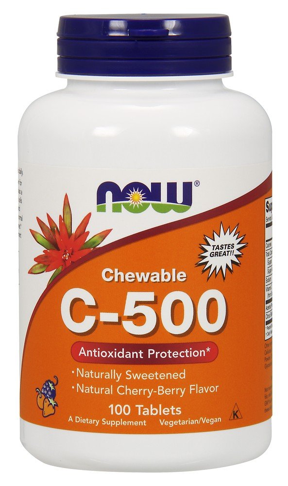 Now Foods C-500 Chew Cherry 100 Chewable