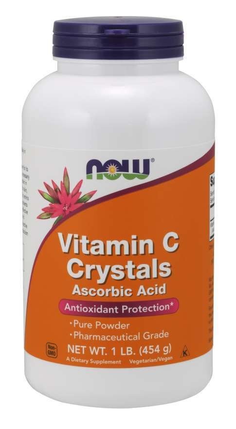 Now Foods Ascorbic Acid Powder (Vitamin C Crystals) 1 lbs Powder