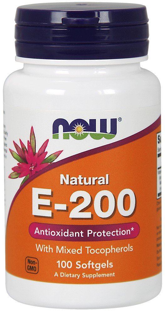 Now Foods E-200 With Mixed Tocopherols 100 Softgel