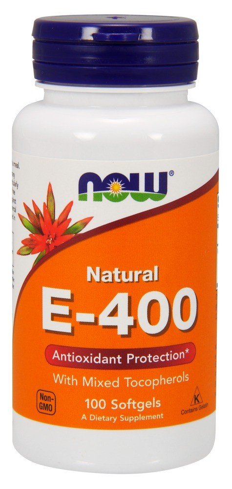 Now Foods Vitamin E-400 With Mixed Tocopherols 100 Softgel