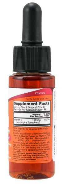 Now Foods Vitamin E-Oil 1 oz Liquid