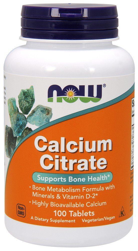 Now Foods Calcium Citrate With Magnesium, Zinc & Manganese 100 Tablet