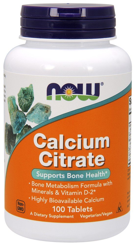 Now Foods Calcium Citrate With Magnesium, Zinc &amp; Manganese 100 Tablet