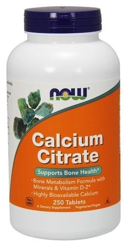 Now Foods Calcium Citrate With Magnesium, Zinc &amp; Manganese 250 Tablet