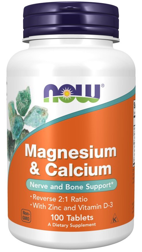 Now Foods Magnesium &amp; Calcium 1:2 Ratio 100 Tablet