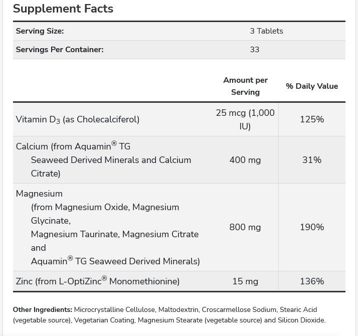 Now Foods Magnesium &amp; Calcium 1:2 Ratio 100 Tablet
