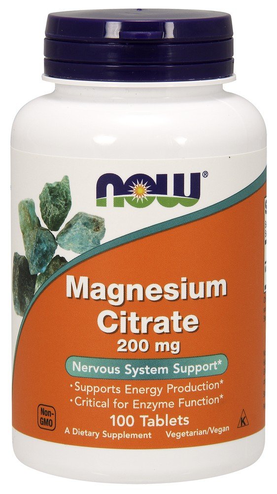 Now Foods Magnesium Citrate 200mg 100 Tablet