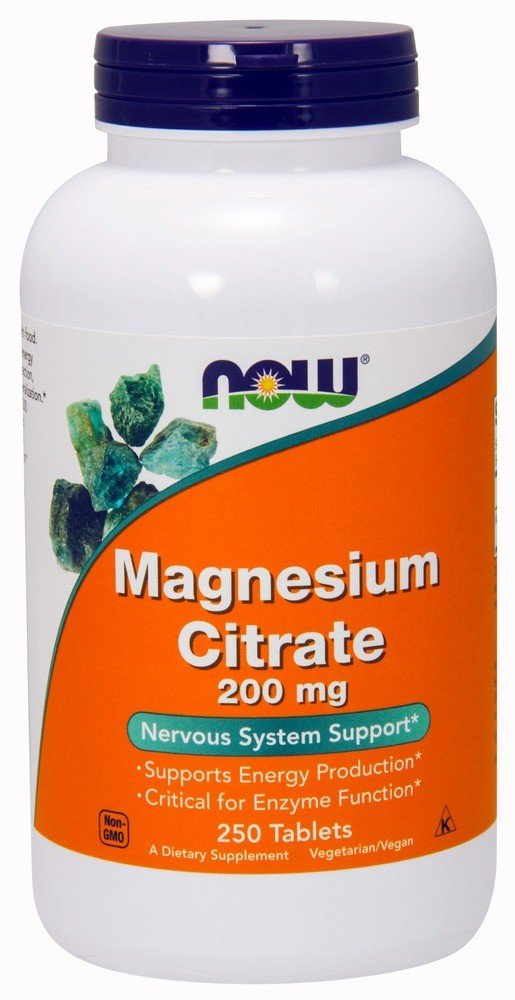 Now Foods Magnesium Citrate 200mg 250 Tablet