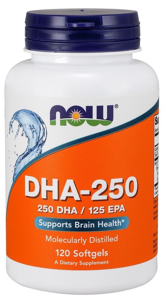 Now Foods DHA-250 500mg 120 Softgel