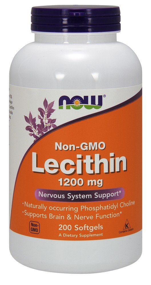 Now Foods Lecithin 19 Grain 1200 mg 200 Softgel
