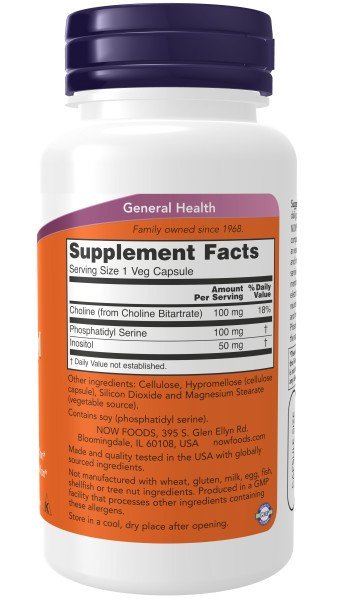 Now Foods Phosphatidyl Serine 100mg 60 VegCap