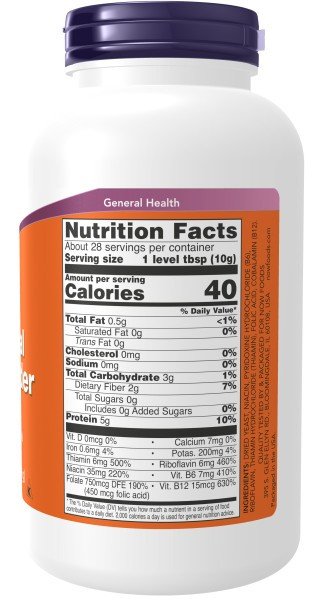 Now Foods Nutritional Yeast Powder 10 oz Powder