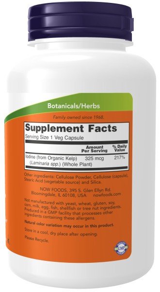 Now Foods Kelp 325mcg 250 Capsule