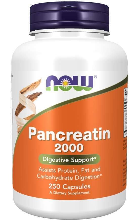 Now Foods Pancreatin 2000 250 Capsule
