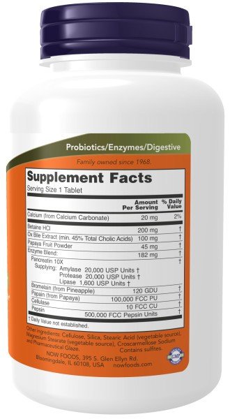 Now Foods Super Enzymes 180 Tablet