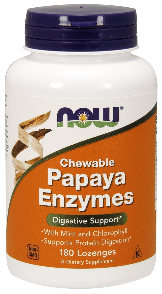 Now Foods Papaya Enzyme 180 Chewable