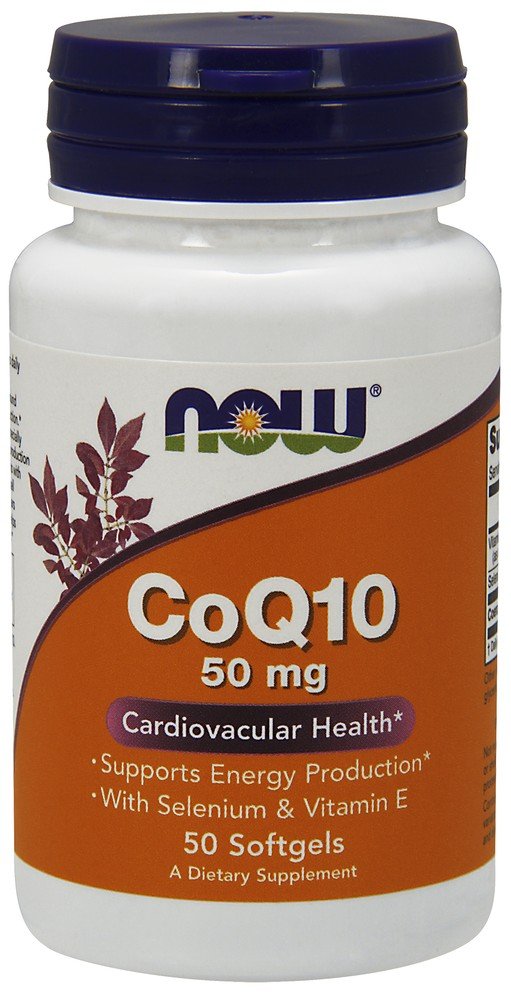 Now Foods CoQ10 50mg With Vitamin E And Selenium 50 Softgel