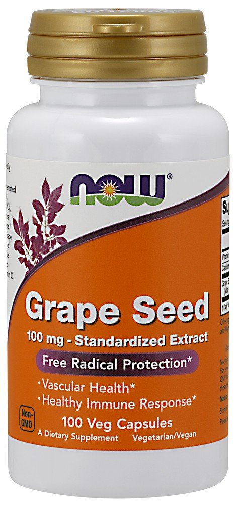 Now Foods Grape Seed Antioxidant 100mg 100 Capsule