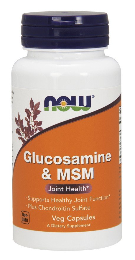 Now Foods Glucosamine &amp; MSM Plus Chondroitin Sulfate 180 Veg Cap