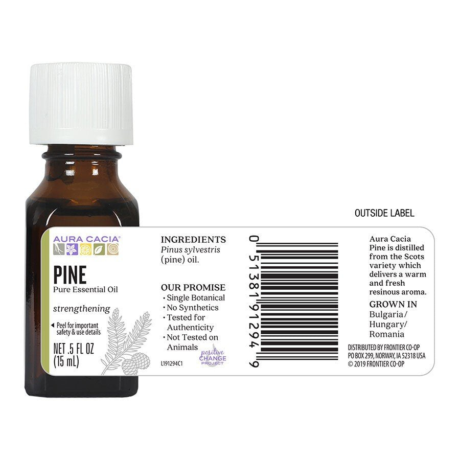 Aura Cacia Pine Essential Oil 0.5 Oil