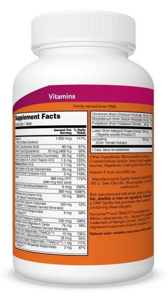 Now Foods Daily Vits Multi 250 Tablet